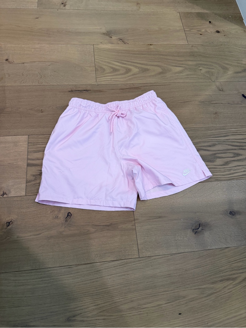 Nike Men’s Light Pink Elastic Drawstring Athletic Shorts